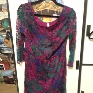 Lace multicolor Xhilaration dress Size L